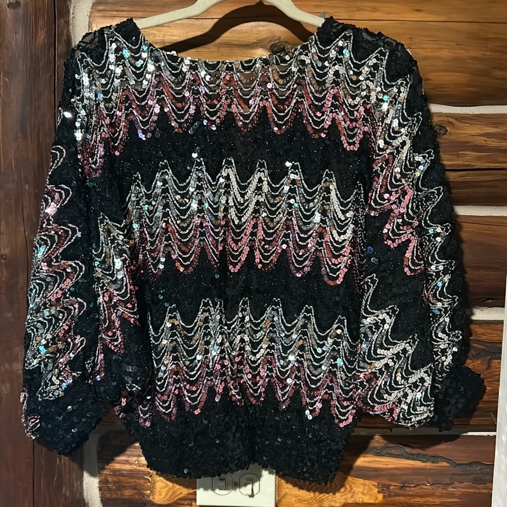 Vintage sequin top